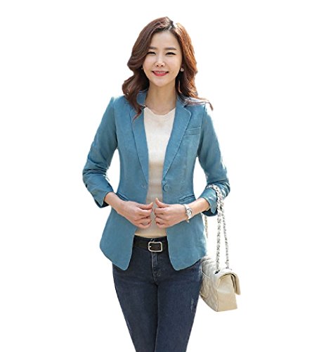 Teranos レディース ジャケット テーラード 長袖 スリム 無地 薄手 春 夏 秋 フォーマル シンプル