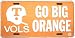 Tenn Go Big Orange embossed metal auto tag