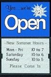 Open Closed Sign with Sliding Message Board