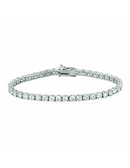 10.01 Carat 10pt. Prong Set Diamond Tennis Bracelet 14K White Gold
