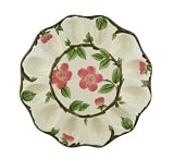 Franciscan Desert Rose Deviled Egg Plate, 12 Cavaties