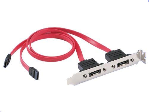 Oodelay 18" Cables 2-Port Internal SATA to eSATA with PCI Bracket