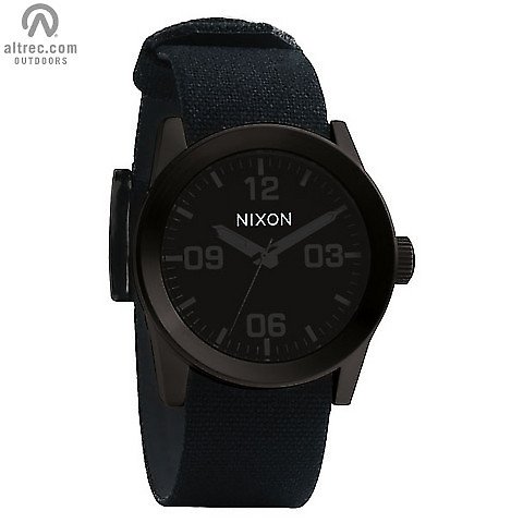 Nixon Private Watch - Men's All Black, One Size