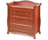 Stork Craft Aspen Three Drawer Chest In Cognac