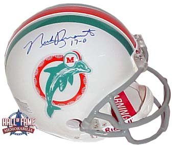 Nick Buoniconti Autographed/Hand Signed Miami Dolphins Full Size Pro Helmet with 17-0 Inscription
