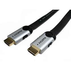 Cables Unlimited PCM-2292-03M UltraFlat HDMI 1.3 Home Theatre Cable (Black)