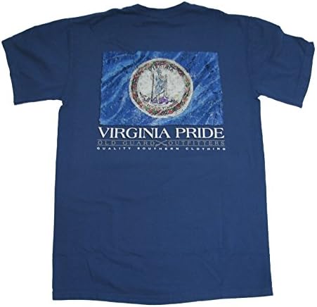 Old Guard Outfitters Painterly Flag Short Sleeve Pocket T-shirt-Virginia-large