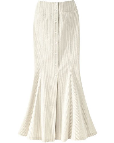 Spiegel Signature Stretch Seersucker: Flare Skirt