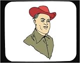 Decorated Mouse Pad with man, hat, Asia, Malaysia, face