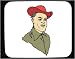 Decorated Mouse Pad with man, hat, Asia, Malaysia, face