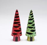 Zebra Christmas Tree Salt & Pepper Shakers S/P Set New