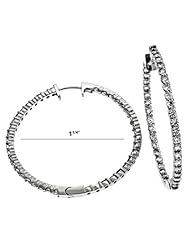 14K White Gold 2.14cttw Round Diamond Earring