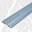 50cm Professional Metal Aluminium Ruler 500mm with Grip