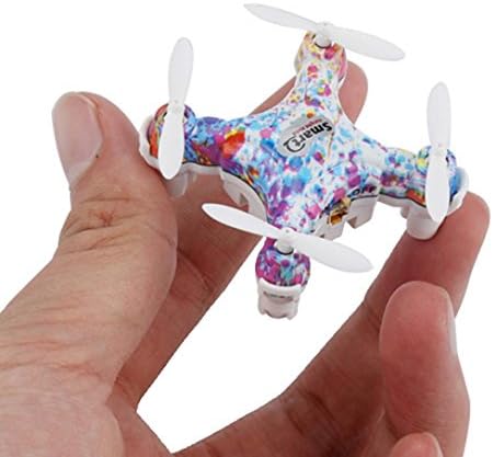 Mini RC Quadcopter, Longtian CX-10D Headless Mode 2.4G 6-axis RC Quadcopter Drone with High Hold Mode and LED (Colorful)