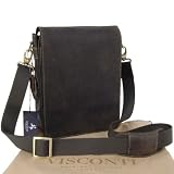 Visconti Upright Messenger Bag - Hunter - Oil Brown (Mud)- 18563
