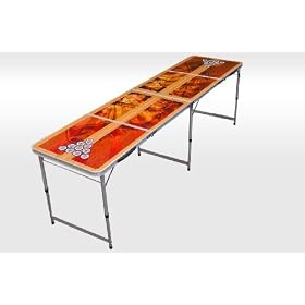New 8' Portable Beer Pong Table Foldable Outdoor Game Set