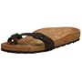 Birkenstock Piazza Sandal,Black silky suede,36 M EU