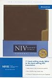 Holy Bible: New International Version, Rich Red/camel Italian Duo-tone, Study Bible
