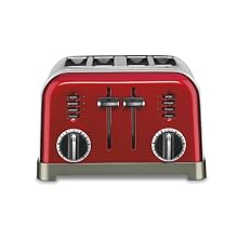 Cuisinart CPT-180MR Metal Classic 4-Slice Toaster, Metallic Red