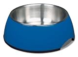 Petmate Stainless Style Bowl Small, Blue/Stainless Steel