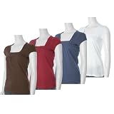 Self Esteem Square Neck Cap Sleeve Top