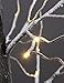 Lightshare Snow Tree 5 Feet 72 LED Light with 10 LED Snow Flake Light, Warm White