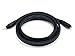 Monoprice Audio Extension Cable - Premium 3.5mm Stereo Male to 3.5mm Stereo Female, Gold Plated, 22AWG, 6 Feet, Black