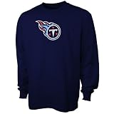  : Reebok Tennessee Titans Juvenile Navy Blue Logo Premier Long Sleeve T-shirt