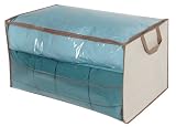 DAZZ Clear Storage Bag with Breathable Panels, Natural Canvas