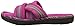 Isotoner Signature Women's Microterry Payton Cross Slide Flat, Wild Berry, 7 UK/8.5-9 M US