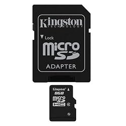 Professional Kingston MicroSDHC 8GB (8 Gigabyte) Card for LG Touch Pro (CDMA Verizon) Phone with custom formatting and Standard SD Adapter. (SDHC Class 4 Certified)