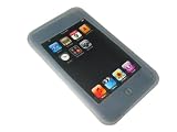 CLEAR Silicone Skin Case Cover for Apple iPod Touch 1st Gen 8gb, 16gb & 32gb + FREE Belt Clip & Stand