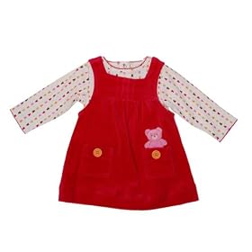 Buy Absorba 2 Piece Jumper Pink Bear Onesie Set (6 Months) by Absorba
