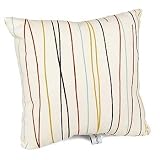Latte Stripe Pillow by Glenna Jean