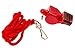 BLARIX Lifeguard Whistle and Lanyard Loudest pealess Whistles for Coach, Referee, Officials (Red and Red CMG)