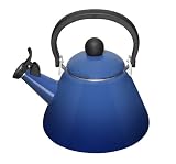 Le Creuset Kone Kettle with Whistle, 1.6 Litre, Graded Blue from Le Creuset