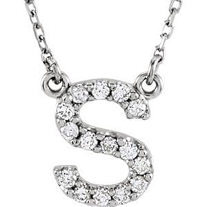 IceCarats Designer Jewelry 14K White Gold Diamond Necklace
