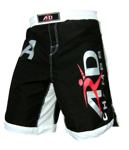 ARD xTreme MMA Fight Shorts UFC Cage Fight Grappling Muay Thai Boxing Black All Sizes