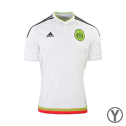 adidas Youth Mexico Away Soccer Jersey (White)