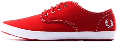 Fred Perry Men's Foxx Canvas Sneaker,Fire Red,9 UK/10 M US