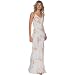 Formal Evening Gown. Champagne Dress for Prom, Party, Wedding by Sean Collection (8290)