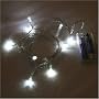 Battery LED Fairy Lights WHITE 20 Bulbs - Static
