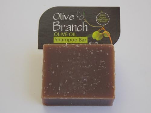 Shampoo Bar with Pure Cold Pressed Olive Oil - Unscented - Hand-Made - 100% Natural Ingredients - 3 Count 4.0 oz each