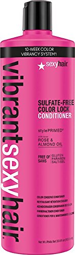Sexy Hair Vibrant Color Lock Sulfate-Free Conserve Conditioner, 33.8 Ounce