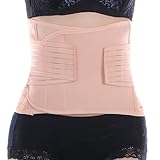 EQMUMBABY Women Postpartum Body Shaper Waist Cincher Girdle Corset Tummy Slimming Belt Asian Size S