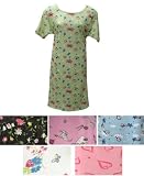 Pack of 6 Short Sleeve Fun Print Cotton Nightgowns Plus Size 4X