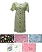 Pack of 6 Short Sleeve Fun Print Cotton Nightgowns Plus Size 2X