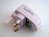 LUPO WHITE 3 PIN 500mA USB UK wall plug AC Power Adapter Charger for MP3 players, ipods, mobile phones, PDA's and Digital Cameras etc