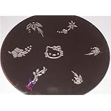 Nail Art Polish Stamp Manicure Image Plate *Hello Kitty* Plus Bonus Gold Kitty Nail Art Decoration