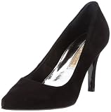 Buffalo London 18445-867 KID SUEDE 120707, Damen, Pumps, Schwarz  (BLACK 01), EU 36